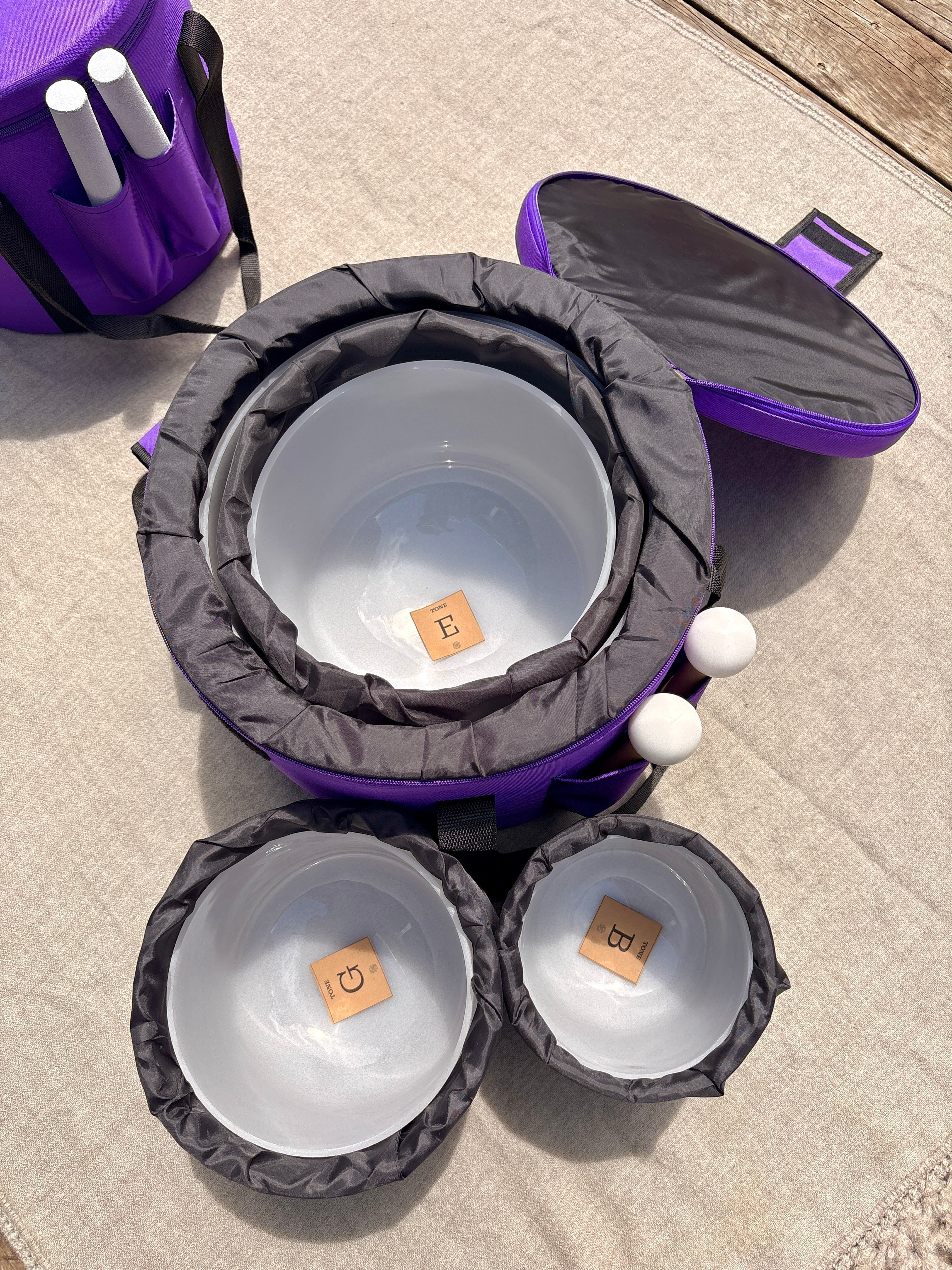Crystal Singing Bowl Set – 7 Bowls for Healing & Relaxation – Coco