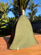 Sauna Hat - 100% New Zealand Premium Wool - Verde