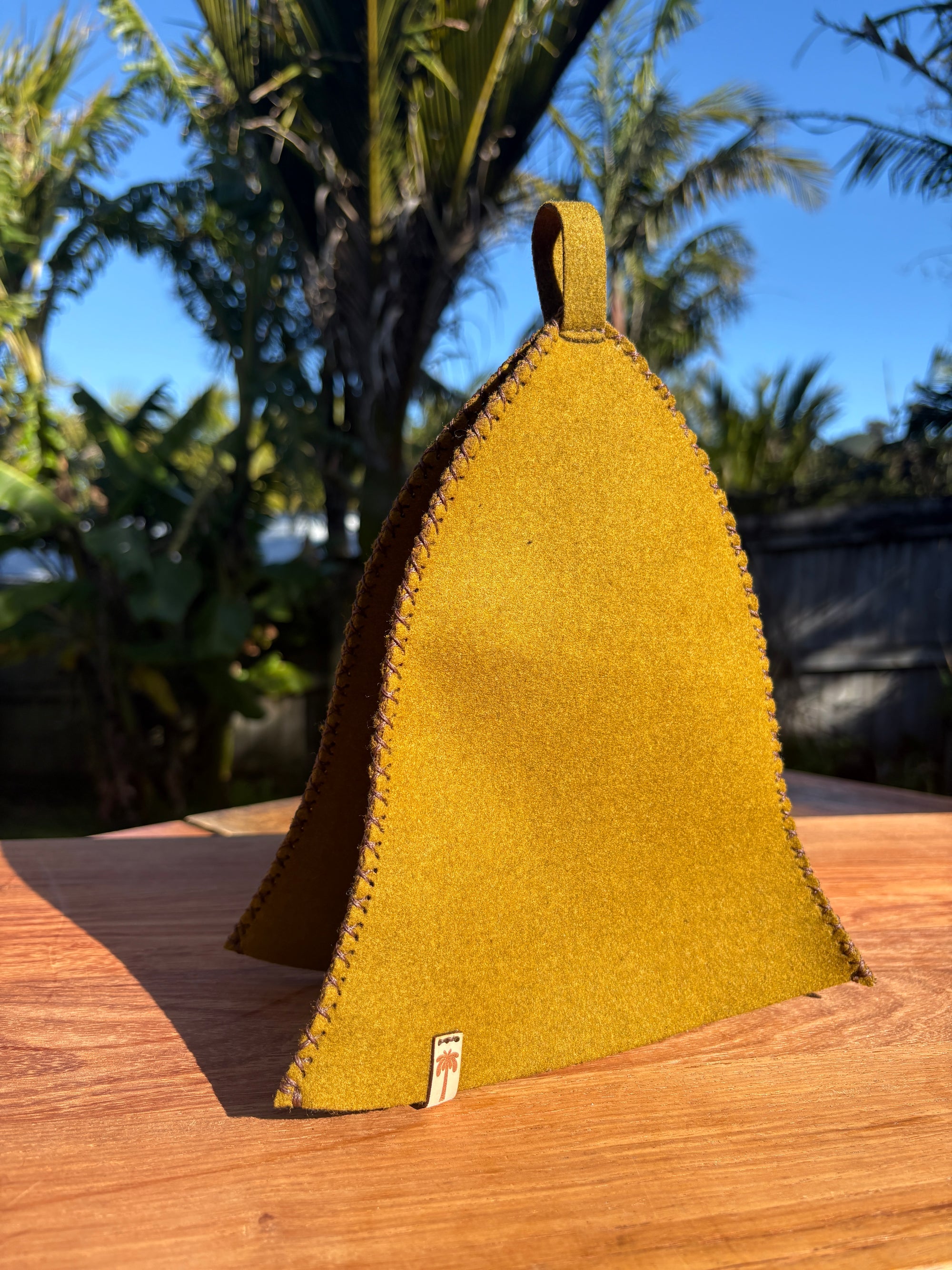 Sauna Hat- 100% New Zealand Wool – Green Stone