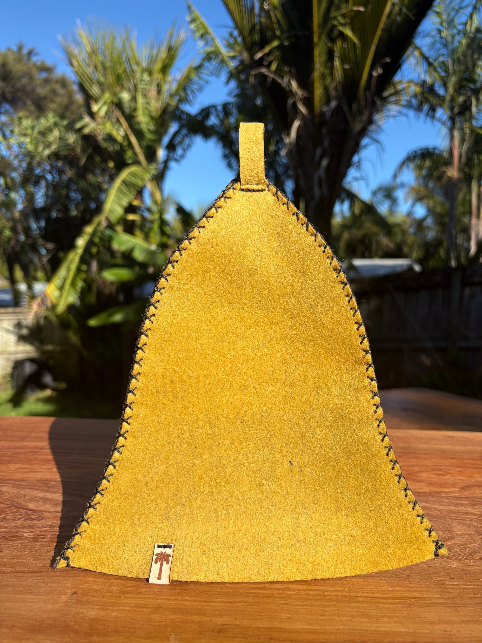Sauna Hat- 100% New Zealand Premium Wool - Mustard
