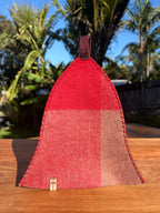Sauna Hat NZ- 100% New Zealand Premium Wool - Red Plaid