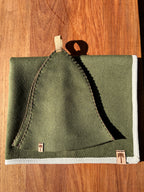 Sauna Hat & Mat - NZ Premium Wool- Verde