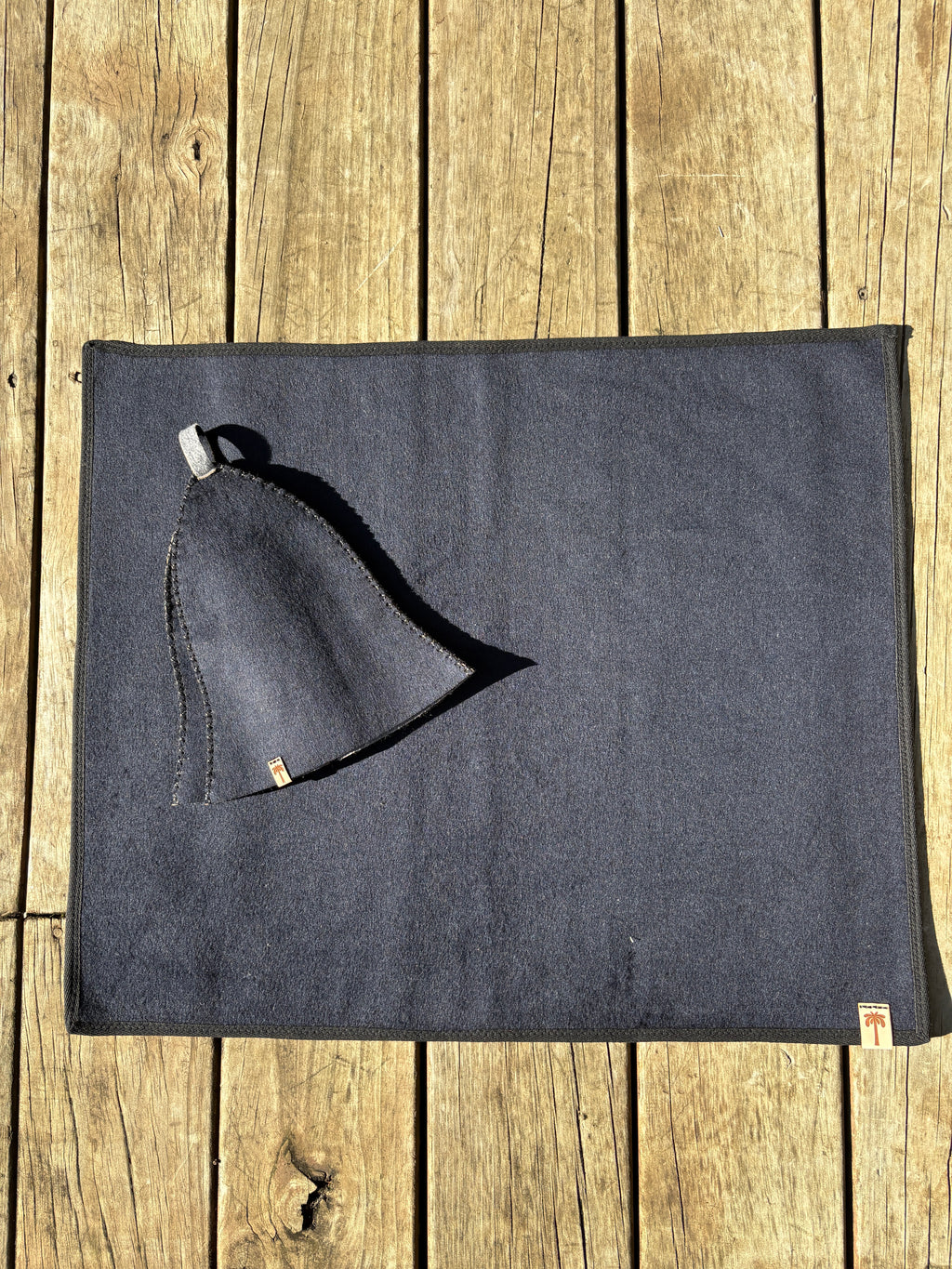 Sauna Mat NZ Wool – Premium Wool – Azul