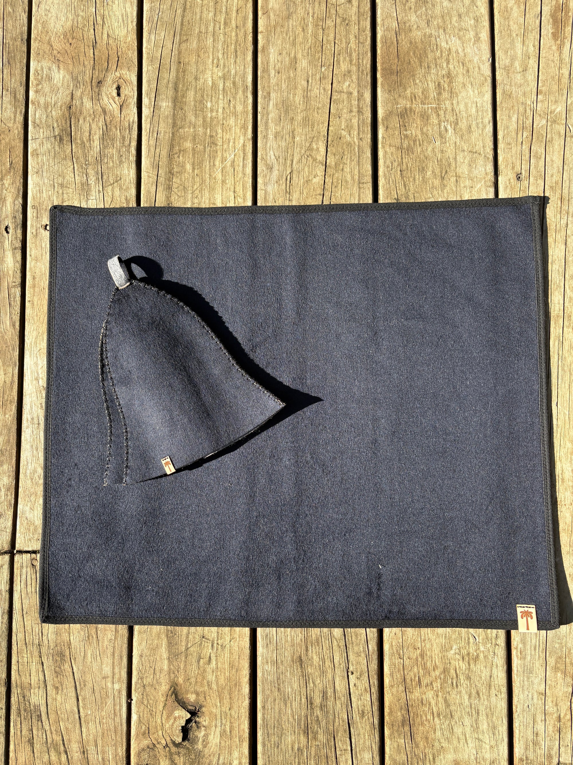 Sauna Mat NZ Wool – Premium Wool – Azul