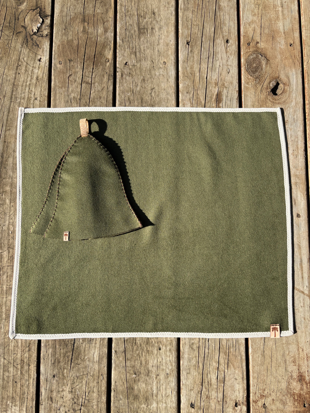 Sauna Mat NZ Wool – Premium - Verde