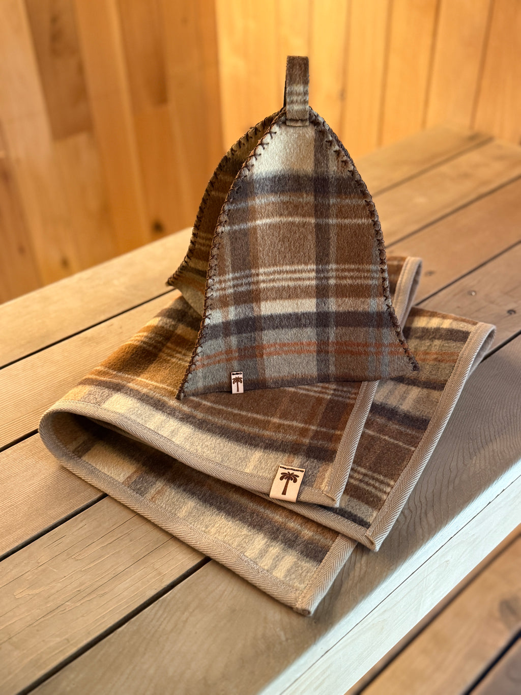 Sauna Hat & Mat - NZ Premium Wool