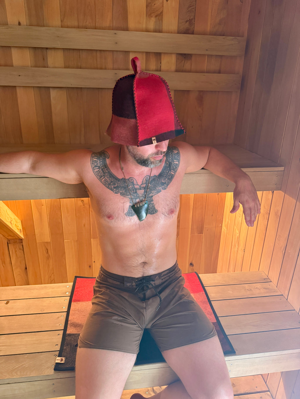 Sauna Hat & Mat - NZ Premium Wool