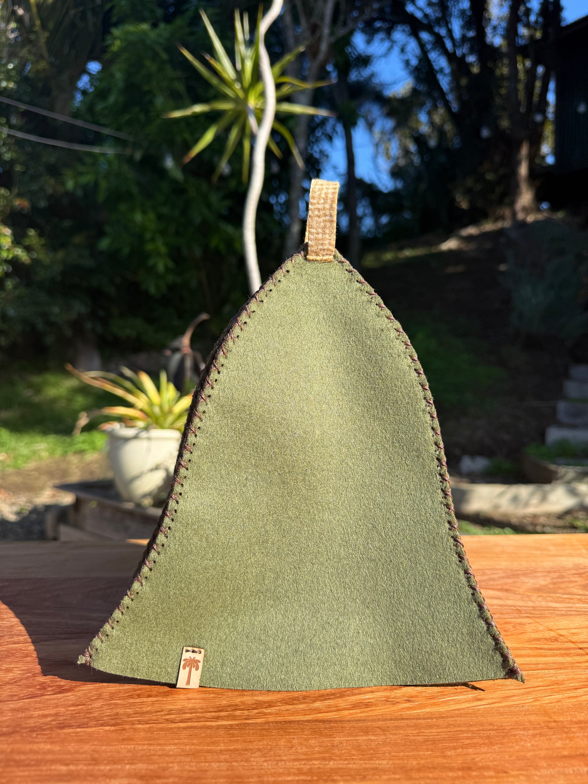 Sauna Hat - 100% New Zealand Premium Wool - Verde