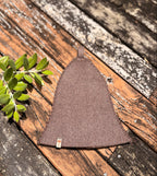 Sauna Hat  NZ Premium-Wool Handmade– Brown Coco
