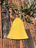 yellow wool sauna hat nz wool handmade in new zealand