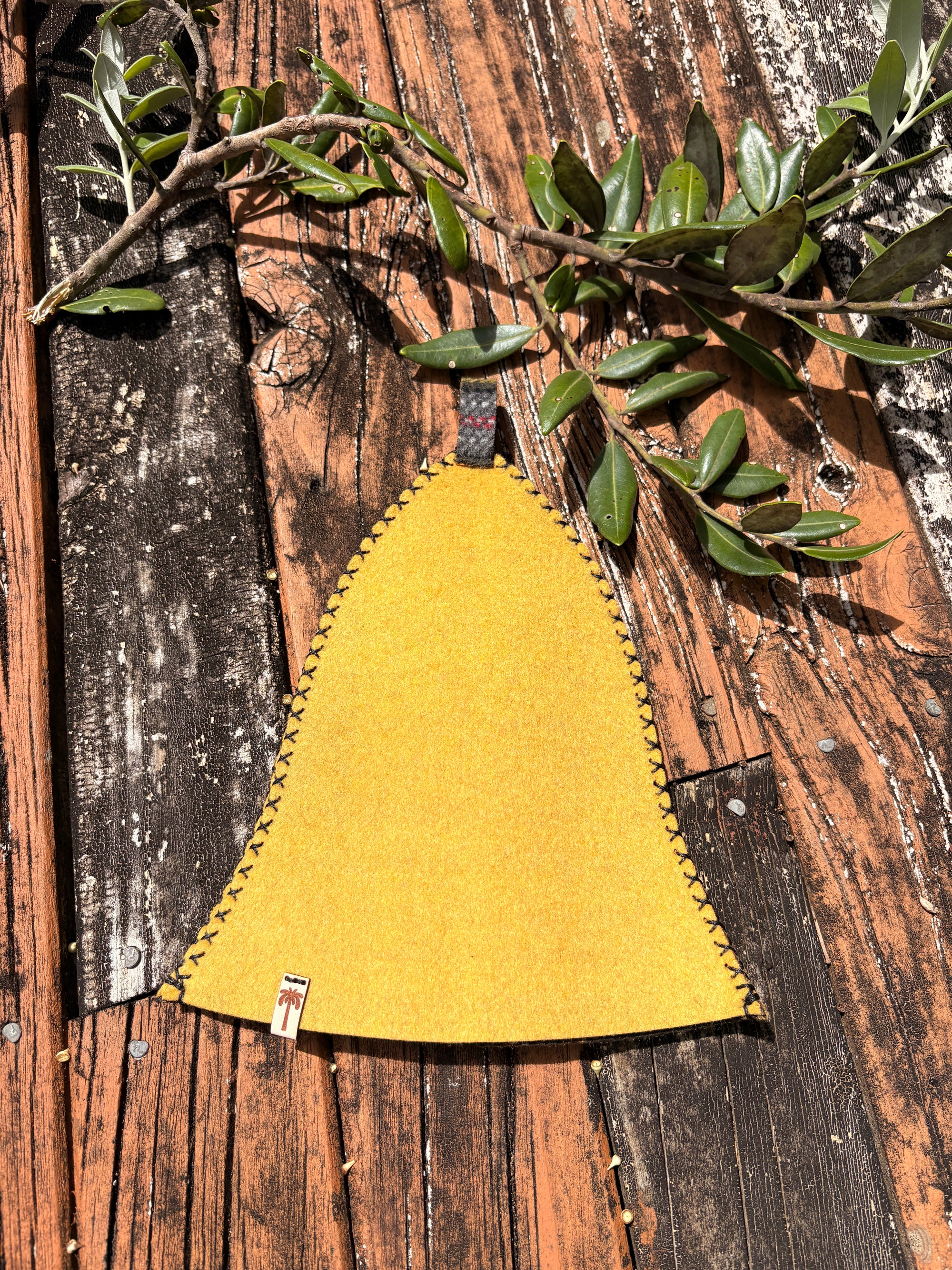 Sauna Hat NZ Premium-Wool Handmade – Mustard