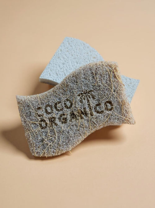 Coconut & Cotton Sponge – Set of 3