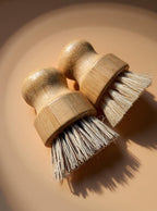 Natural Dish Brush Duo – Coconut, Palm & Agave Set