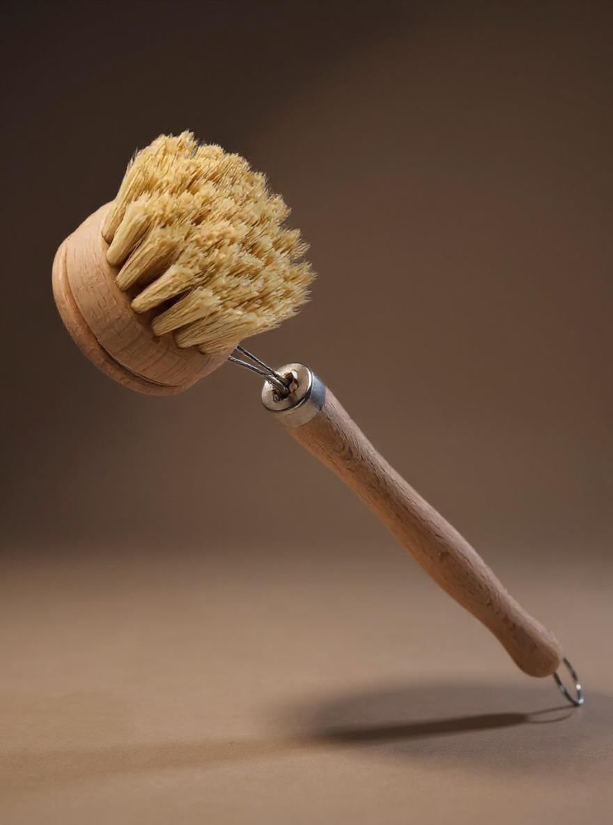 Eco Dish Brush – Natural Palm Fiber & Wood