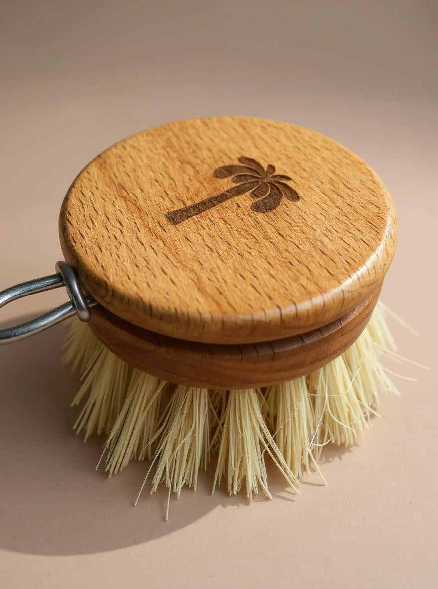 Eco Dish Brush – Natural Palm Fiber & Wood
